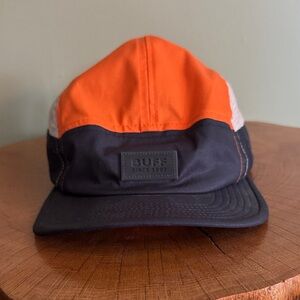 Buff Two-Tone Orange and Black Cap